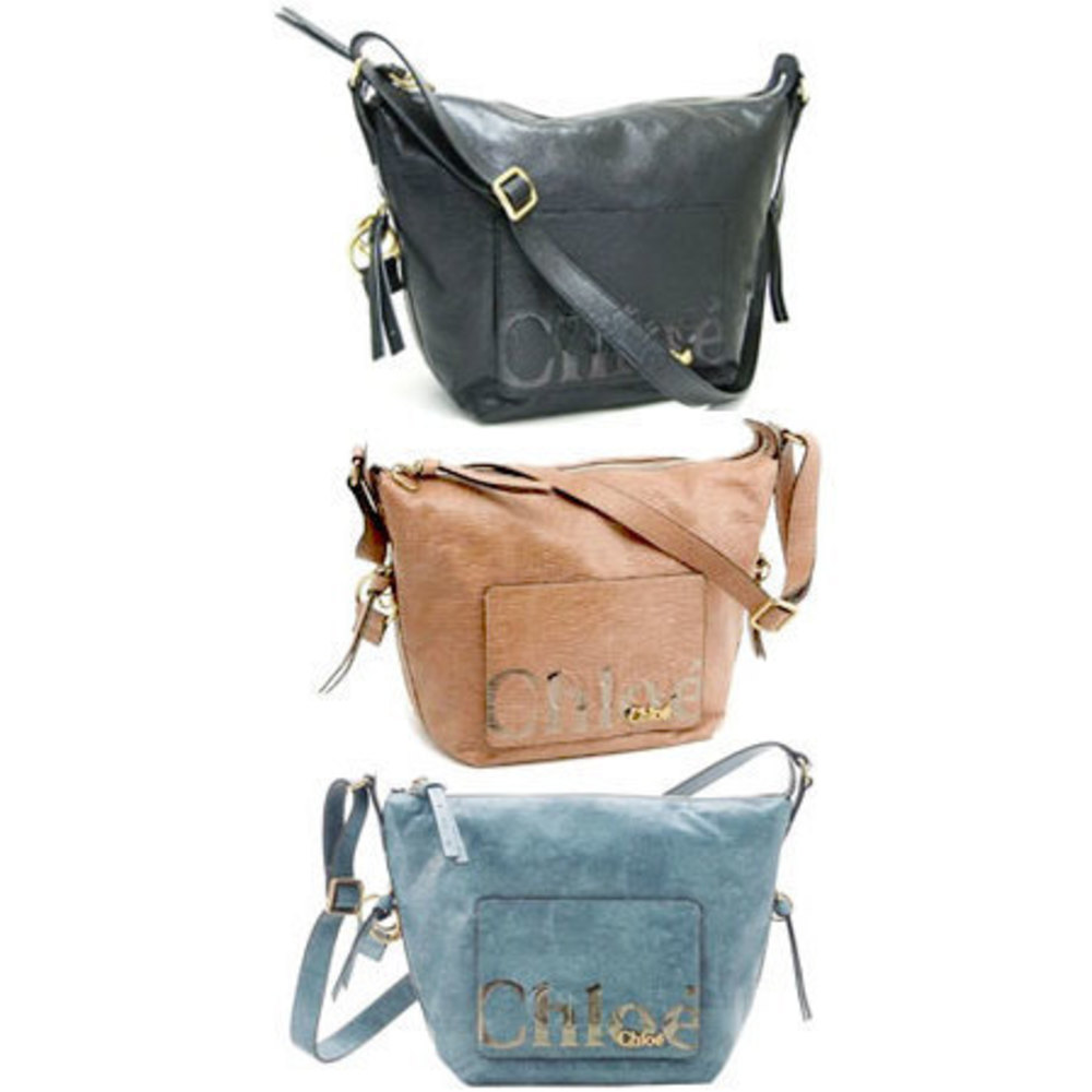 Chloe Eclipse Lizard Leather Shoulder Bag Pink - image 1